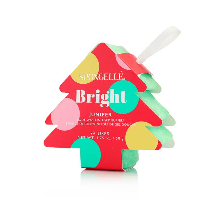 Spongellé - Wholesale Bath Pouf/Sponge - Holiday Tree Buffer Assorted Pack - Christmas Gifts