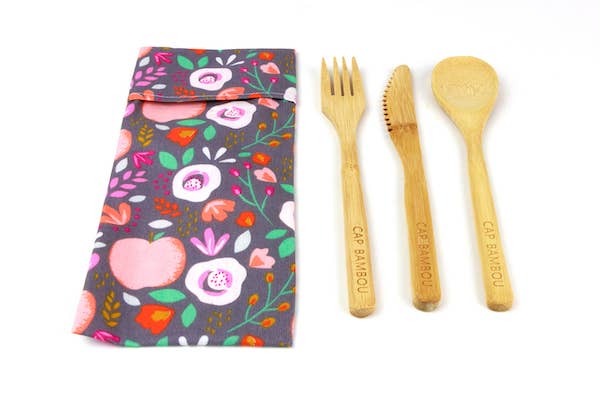 cap bambou - Wholesale Assorted Cutlery Set - Set of 3 cutlery fork+spoon+knife “Made In France”6