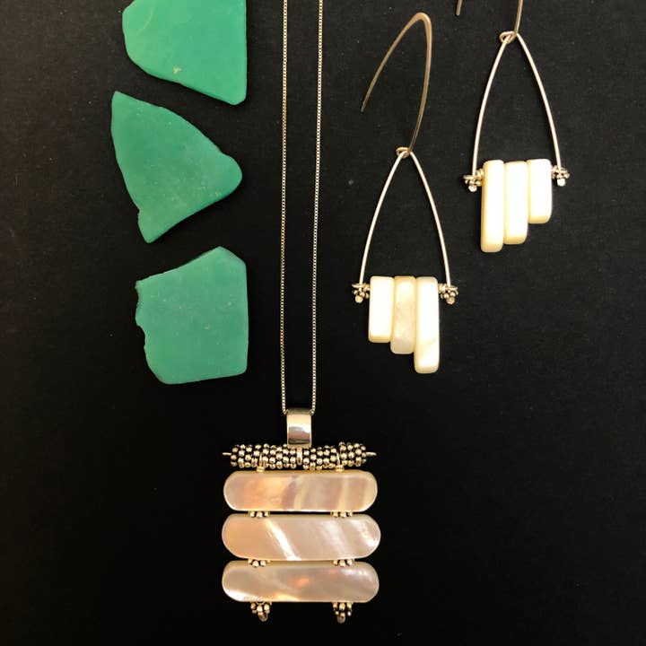 Trio Necklaces - Sterling Silver for wholesale by Leah Sturgis Jewelry Art