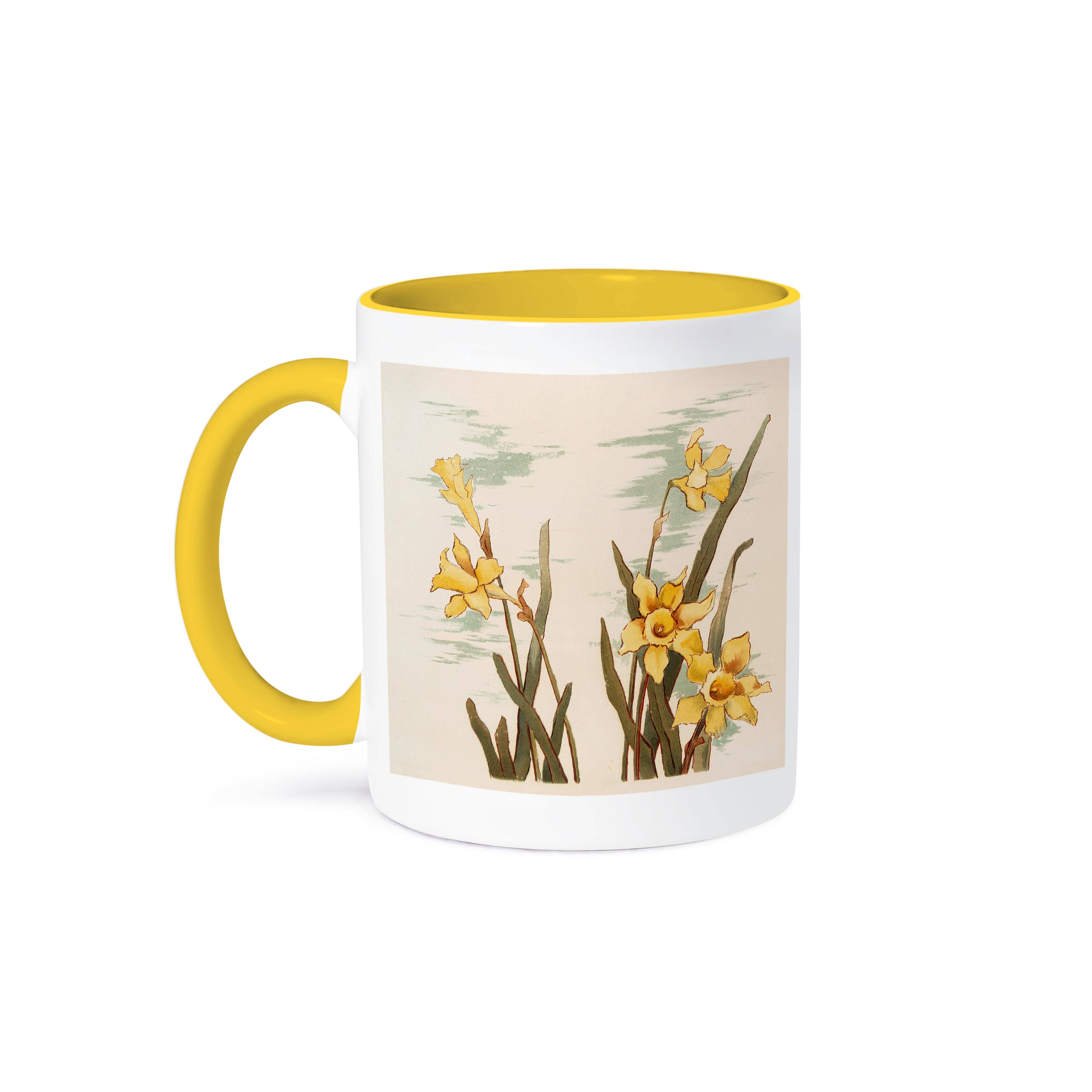 3dRose - Wholesale Coffee Mug - 3dRose, Image of Vintage Style Watercolor of Daffodils, Mug0