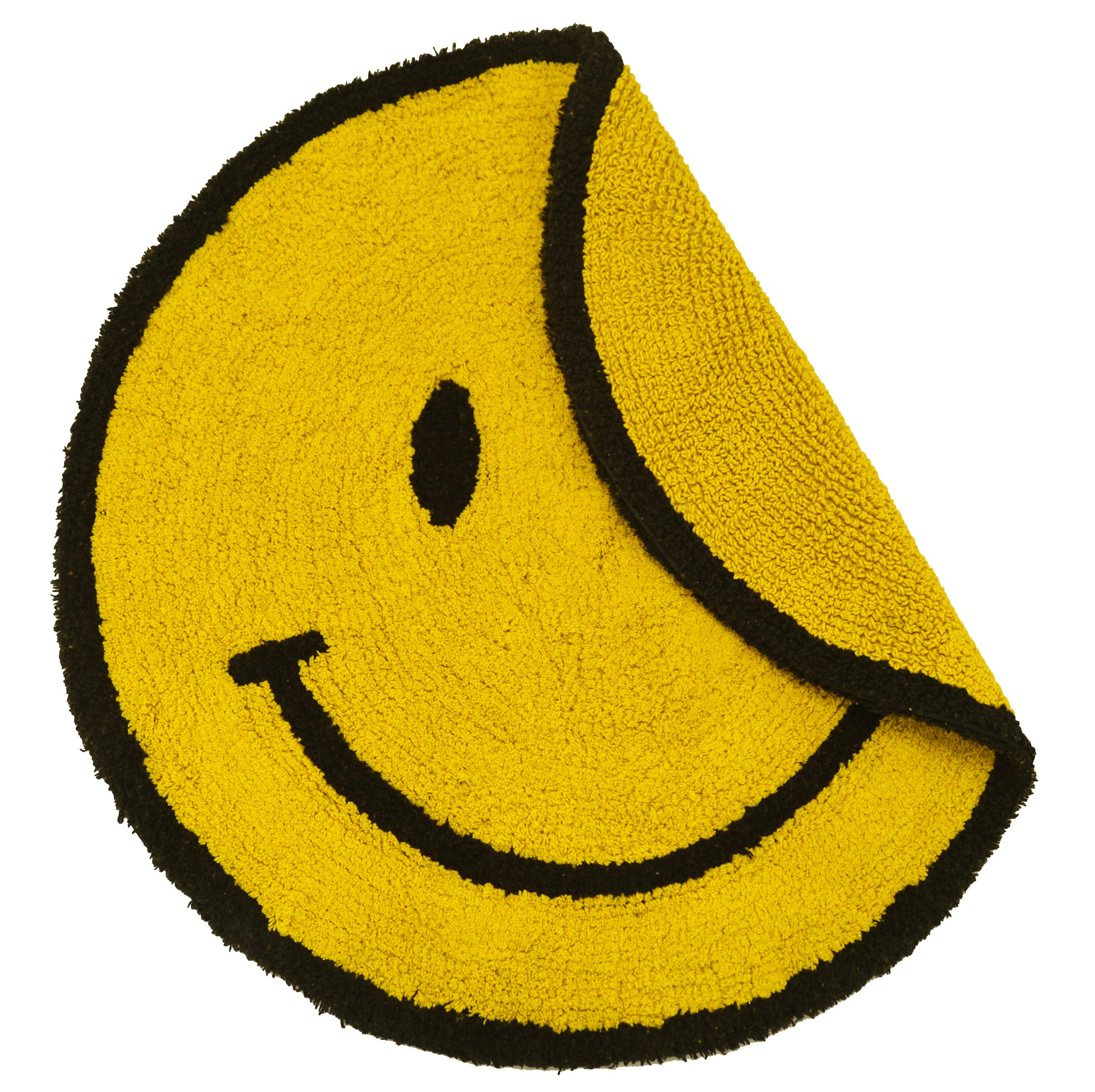 Allure Bath Fashions - Wholesale Bath Mat - Yellow Smiley Face Reversible Bath Mat - 100% Cotton2