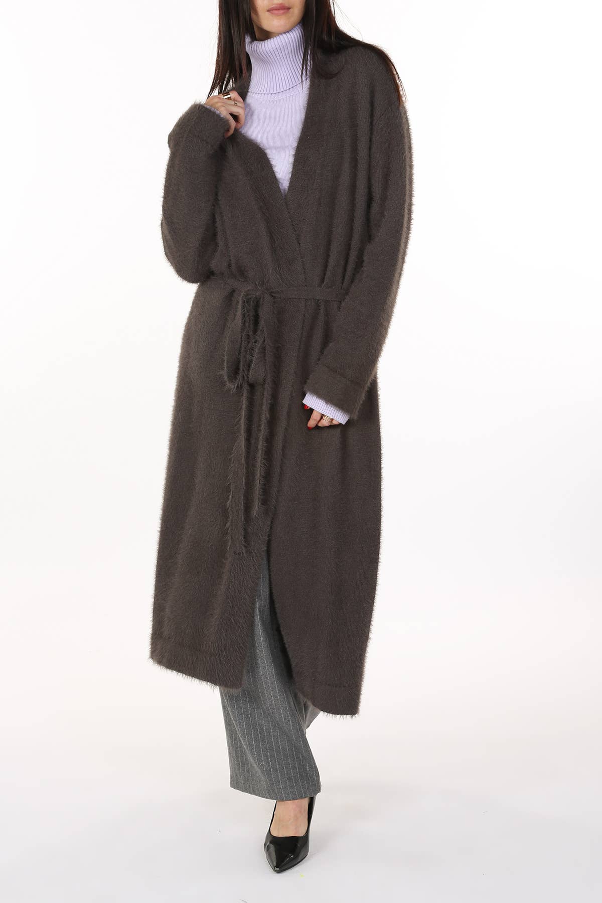 Beulah Style - Wholesale Robe - Women's - Fuzzy Alpaca  Maxi Robe
MC414715