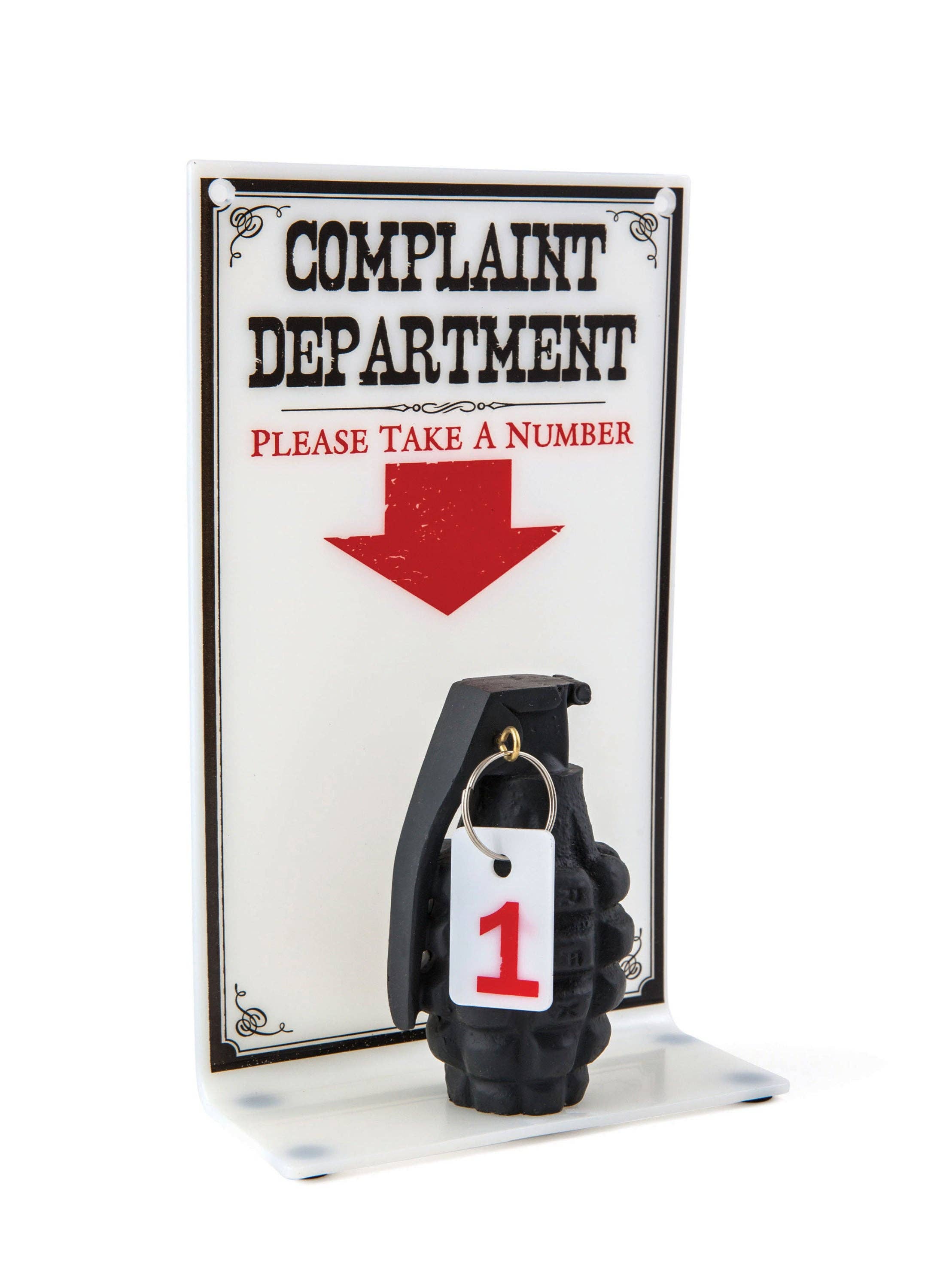 BigMouth Inc - Wholesale Gag Gift/Novelty Gift - The Complaint Dept Sign