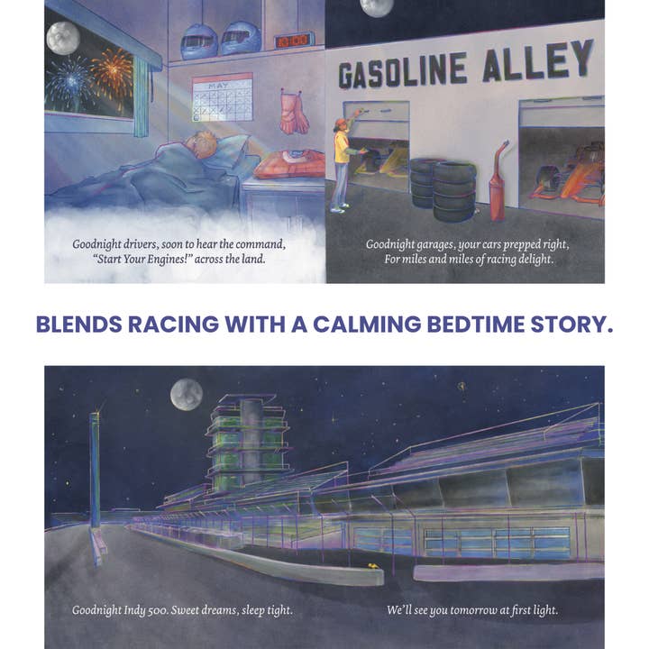 Red Racer Books - Wholesale Boek voor baby’s en peuters (0-2) - Goedenacht Racetrack - Een Bedtijd Prentenboek dat de Tradities van de Indianapolis Motor Speedway en Indy 500 viert – Perfect voor Kinderen van 1-5 Jaar, Peuters en Jonge Racefans7
