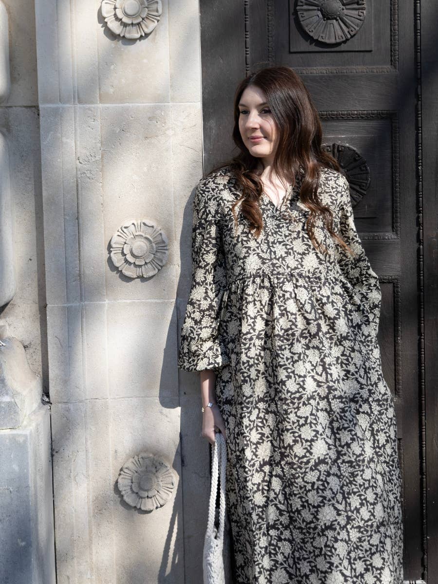 Onesta – wholesale Dress – Women's – Organic Cotton Boho Midi Dress3