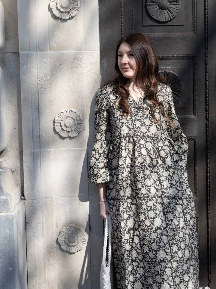 Onesta – wholesale Dress – Women's – Organic Cotton Boho Midi Dress3