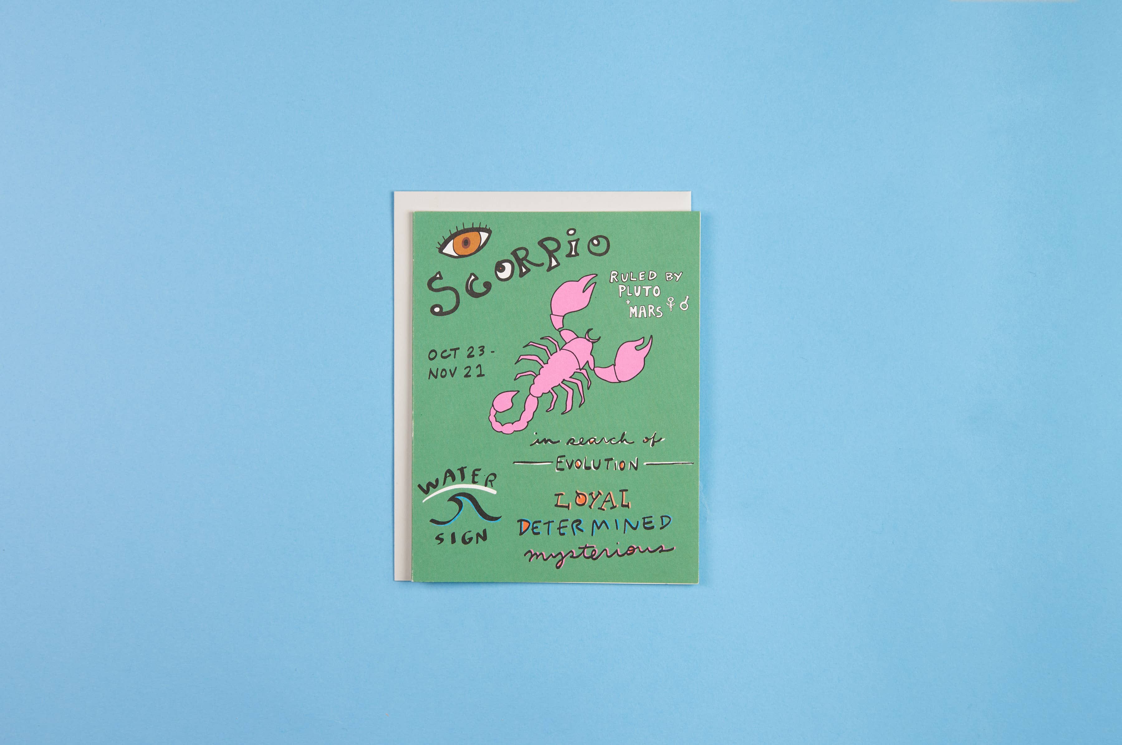 Infinite Spirit - Wholesale Everyday Greeting Card - Astrology Collection Scorpio Card1