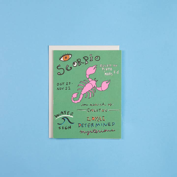 Infinite Spirit - Wholesale Everyday Greeting Card - Astrology Collection Scorpio Card1