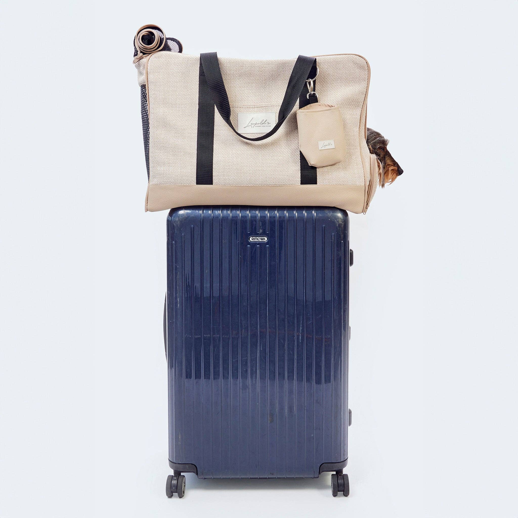 ​​Leopold's Finest for dogs – wholesale Transportbur – Hund – Flygväska för taxar och små hundar med ortopedisk madrass13