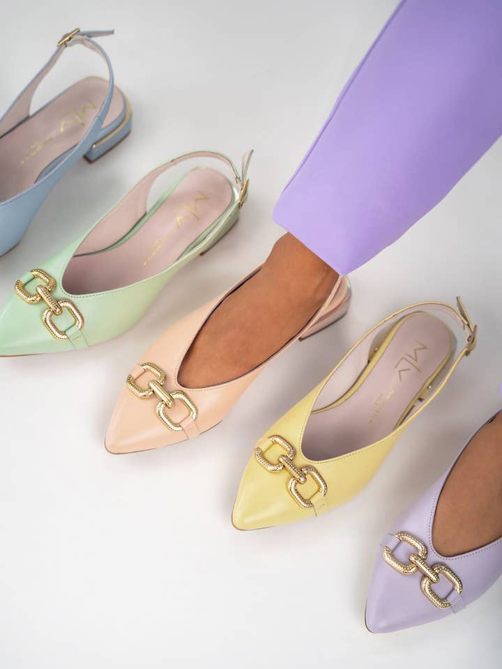 Schuhe mit niedrigem Absatz Lea70 für den Großhandel von MLV Portuguese Shoes