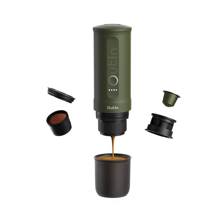 Outin - Wholesale Espresso Maker - Nano Portable Espresso Machine (Forest Green)1