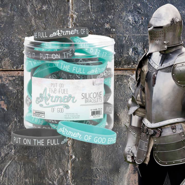 Cottage Garden - Wholesale Wristband - BRC SILCN PUT ON FULL ARMOR 7/16" 24/TUB1