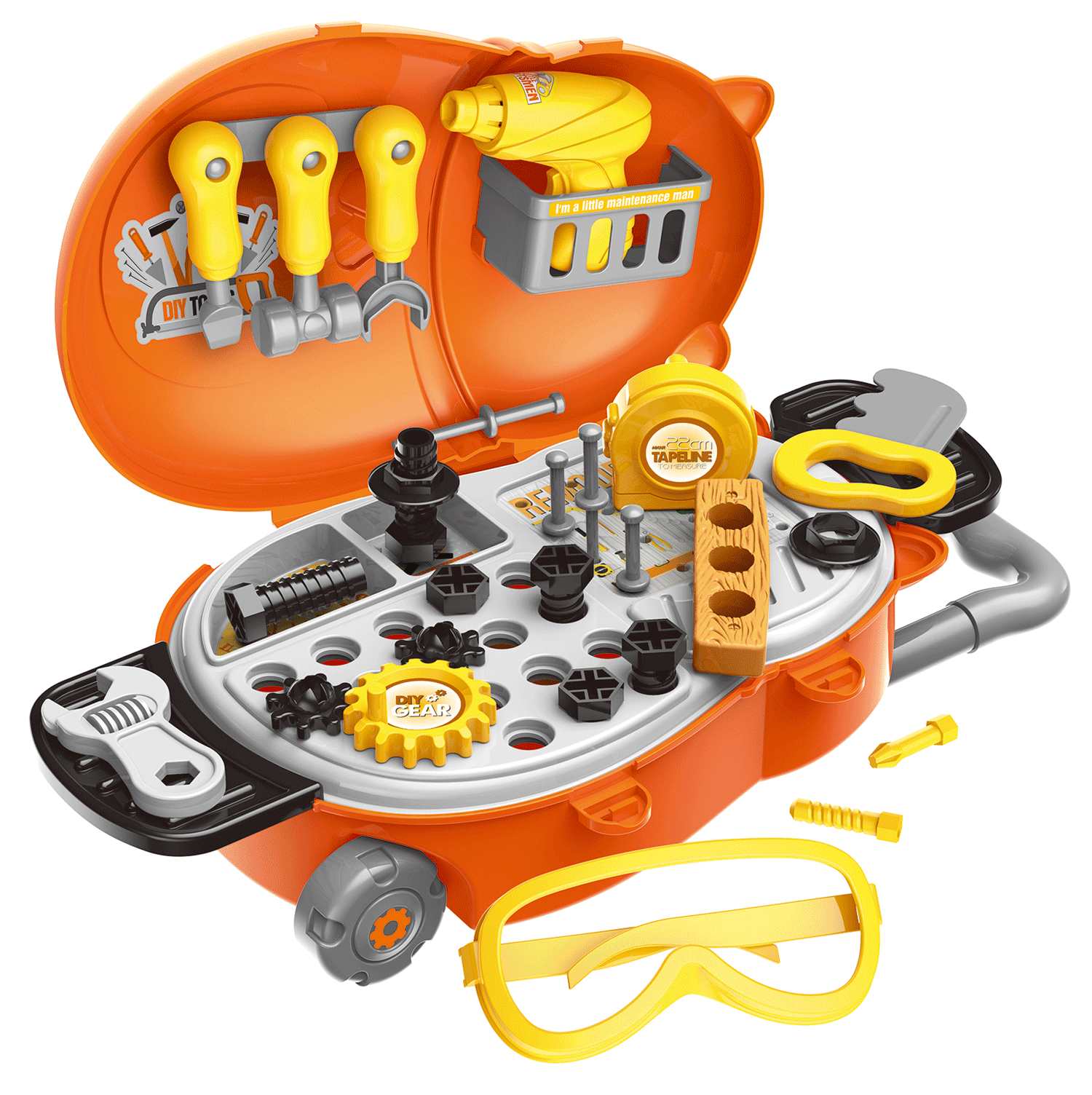 Toyventures – Engroshandel Legetøjssæt - Børn – Børn 30 stk værktøjssæt foregive leg med bæretaske Alder 3 til 73