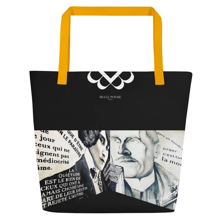 Strandtasche - Schaffen heißt den Tod töten / Roland + Colette für den Großhandel von Belle Poésie Paris