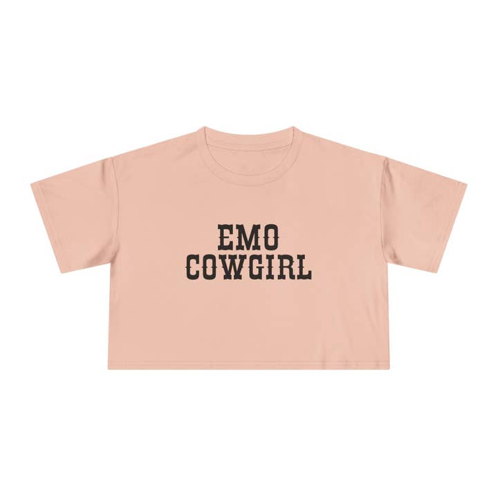Goth Cloth Co. - Wholesale Screen Printed T-Shirt - Women's - Emo Cowgirl Crop Top3
