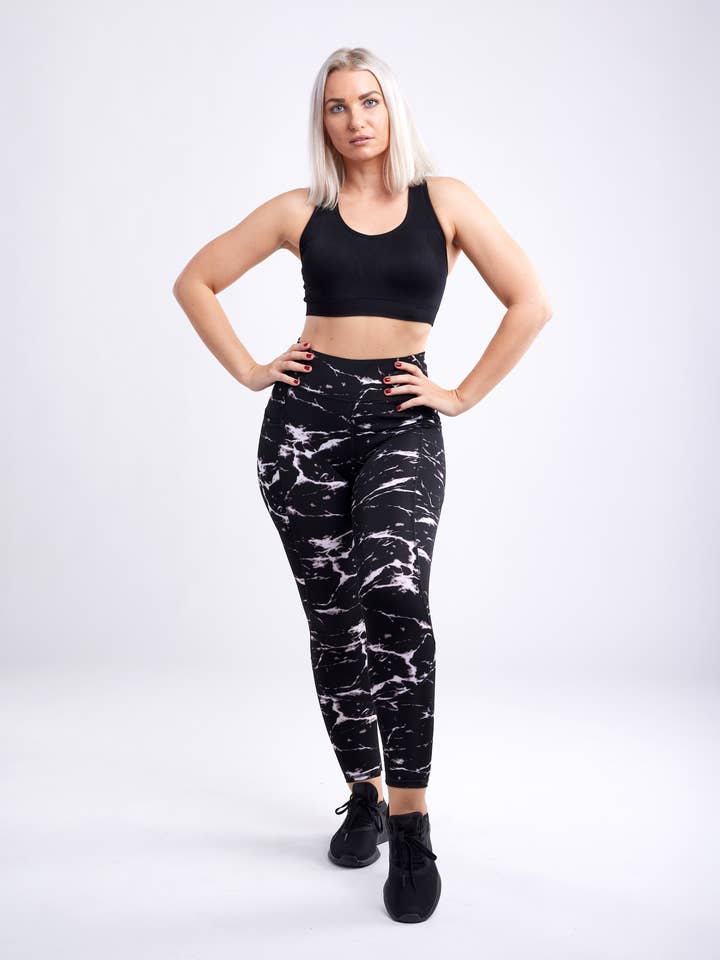 JupiterGear - Vendita all'ingrosso Leggings sportivi/loungewear - Donna - Leggings da palestra classici a vita alta con tasche laterali5