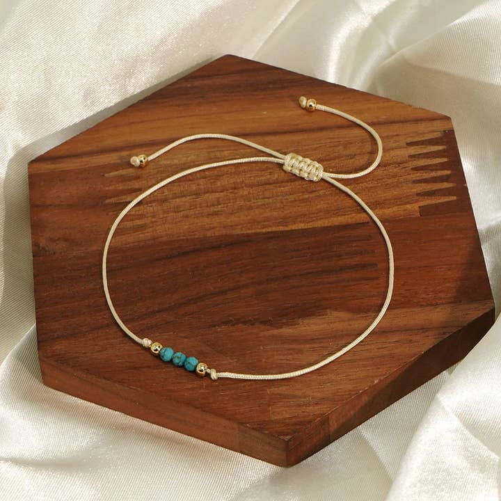 ACCITY - Wholesale Beaded Bracelet - NATURAL STONE COPPER BEADS HANDMADE BEADED BRACELET_CWMM3861