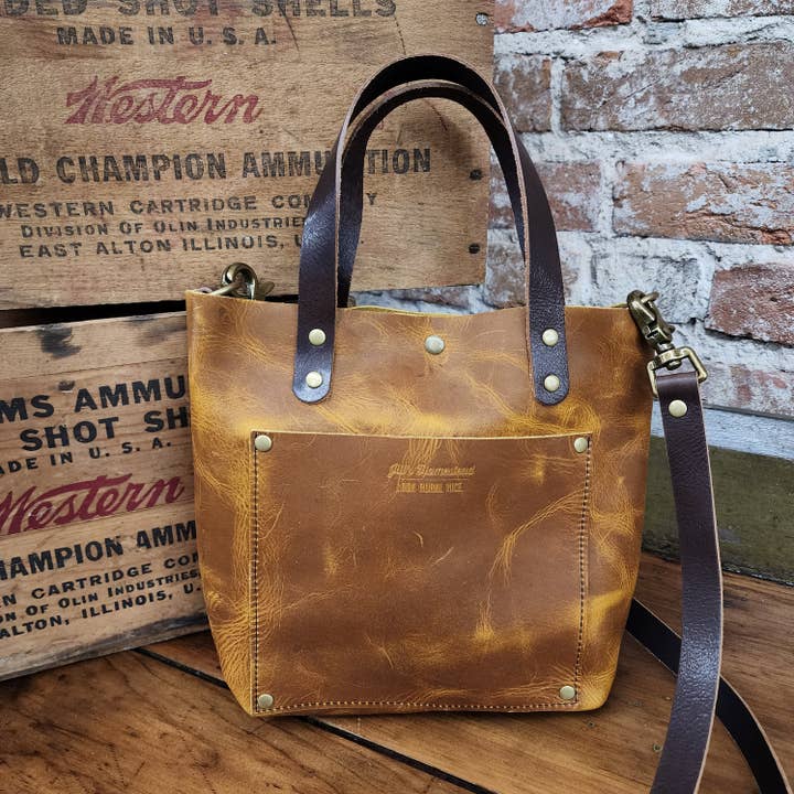 Shorty Tote - Dijon for wholesale by Jill's Homestead