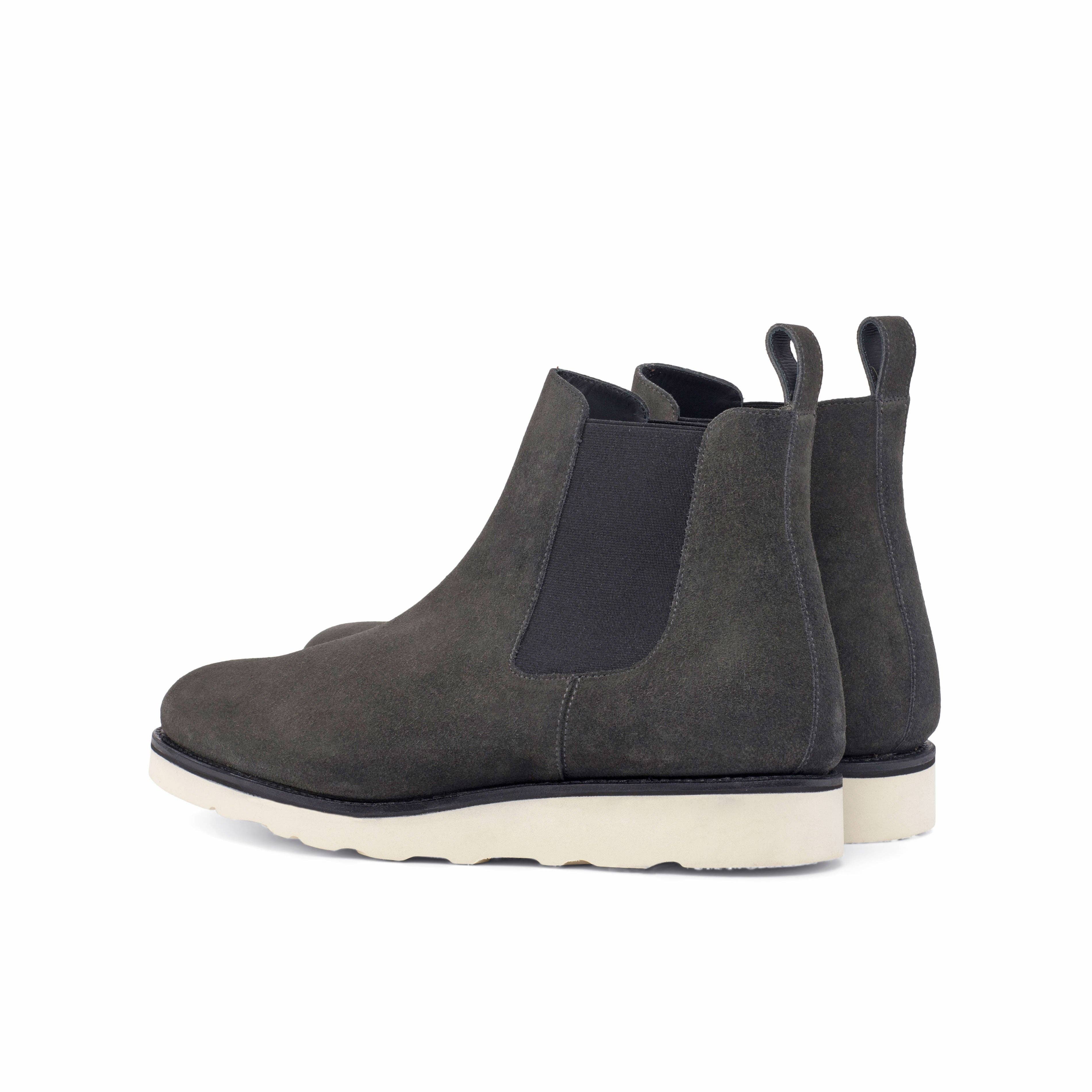 Monza Men's Lux Suede Chelsea Boot in Grey for wholesale on Faire3