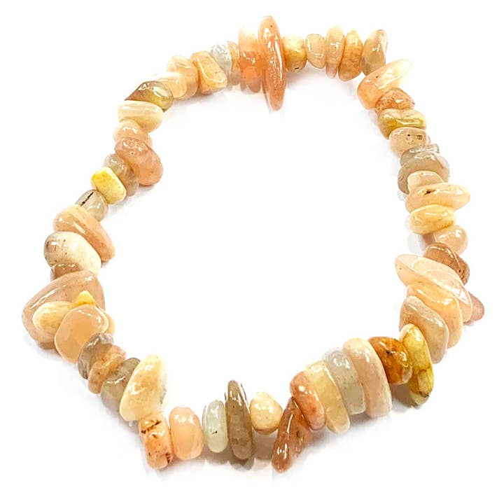 Bracelet Moonstone Gem Chip pour la vente par Geofossils