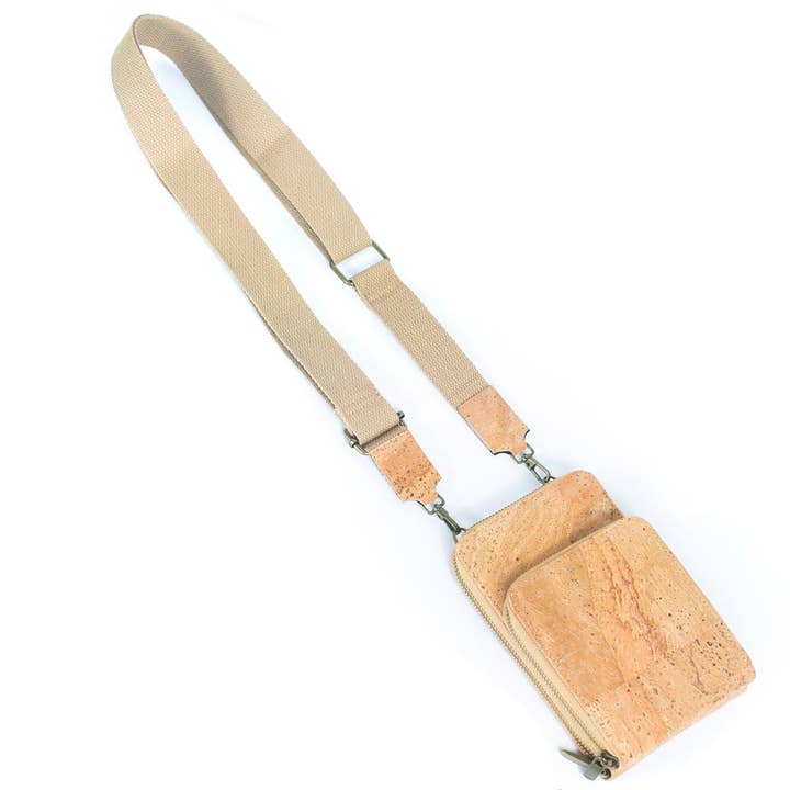 Meninas Bonitas Cork - Wholesale Crossbody bag – Women's - Cork Crossbody Wallet & Mobile Phone Bag BAG-0454
