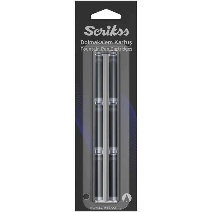 Fin Studio - Wholesale Pen - Scrikss Fountain Pen Cartridges Permanent Ink Blister