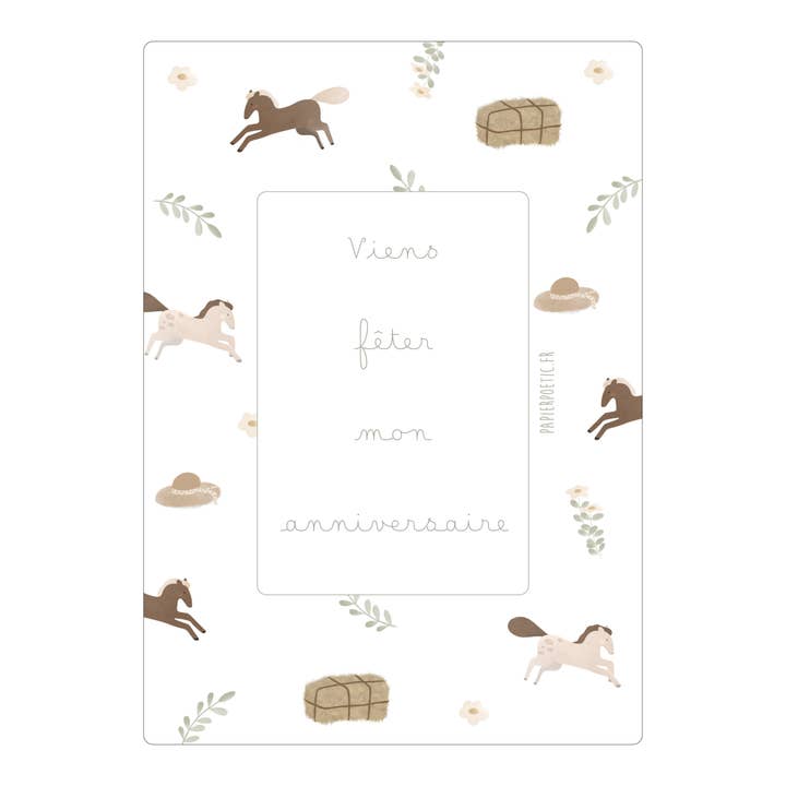 Set of 6 themed birthday invitation cards (12 options) for wholesale by Papier Poetic