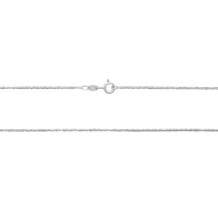 Box Chain 0.64mm 16" with Spring Ring - Sterling Silver for wholesale by Kamal
