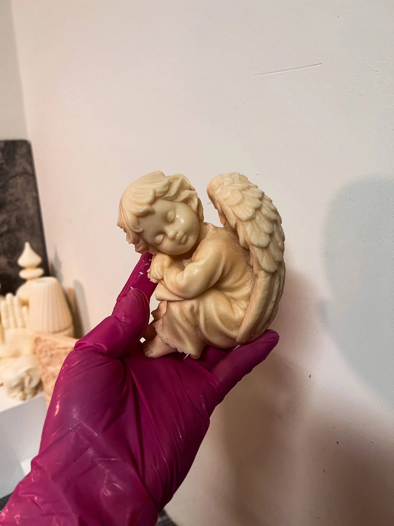 Agaboo Candle - Wholesale Novelty Candle - Cherub Baby Candle 4x4in - Angels9