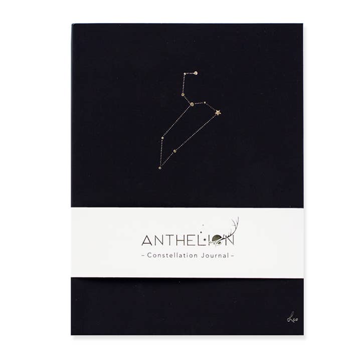 LEO HOROSCOPE JOURNAL BLACK for wholesale by Hadron Epoch Design Studio