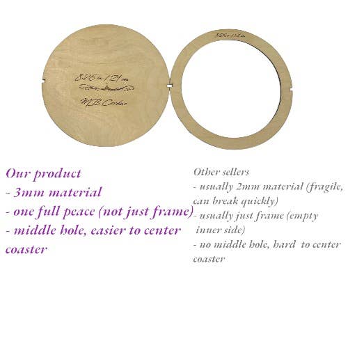 MB Cordas - Wholesale Knutselbenodigdheden - MB Cordas Macramé Snijmal Onderzetters set van 2-10 stuks (5 maten)19