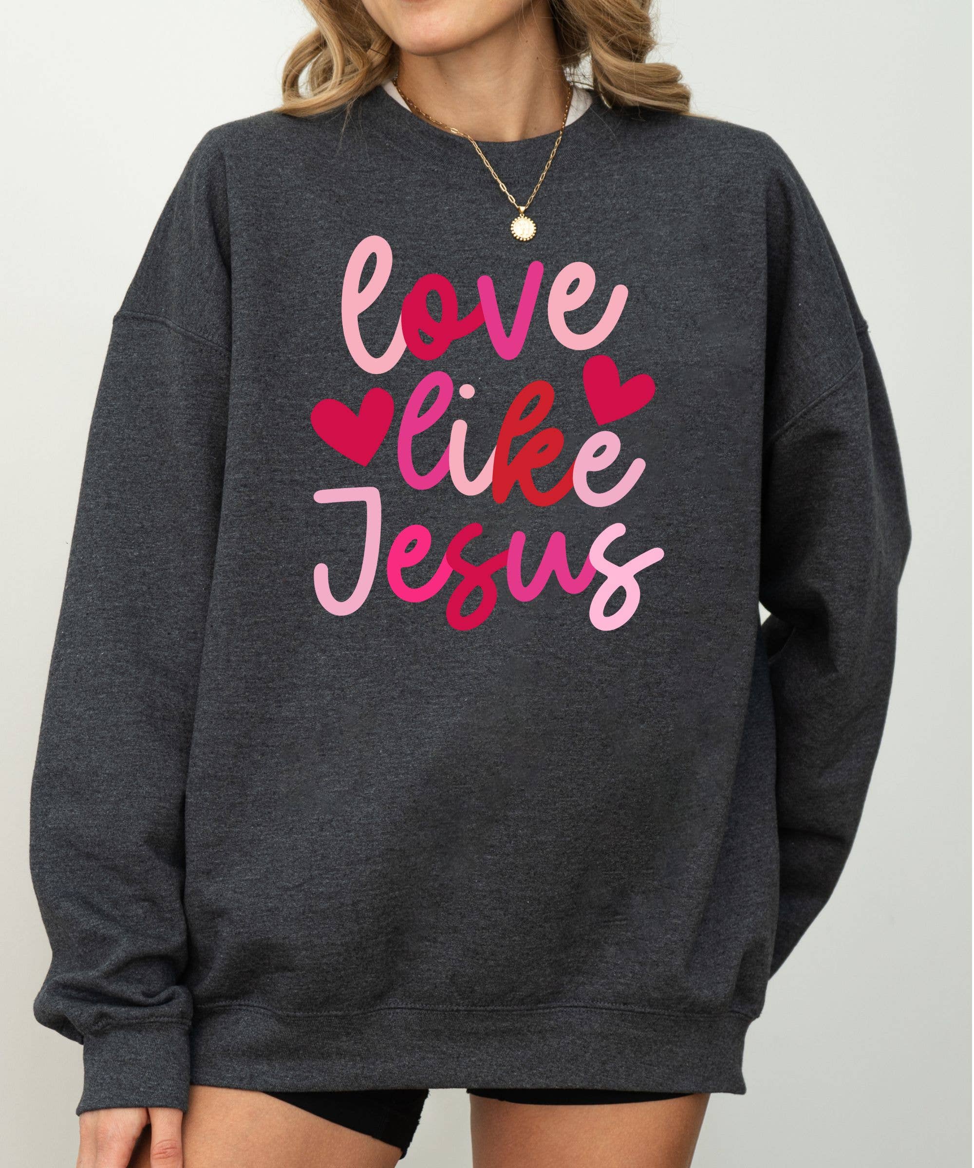 Midday USA - Wholesale Graphic Sweatshirt - Women's - Love Like Jesus Sweatshirt1
