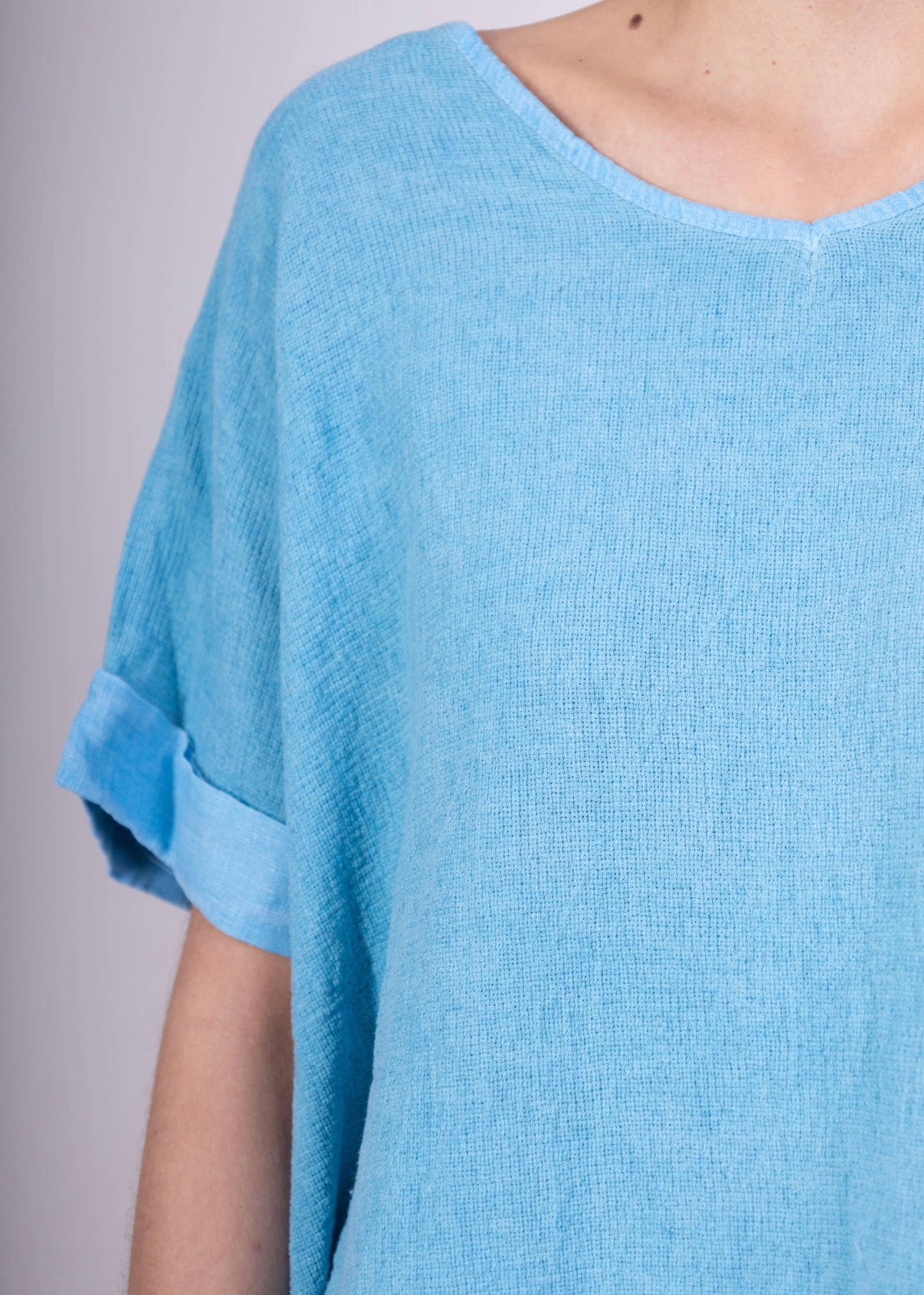 LINEN & COTTON HOUSE – Blusa - Mulher por atacado – Camisa de algodão e linho tamanho único71
