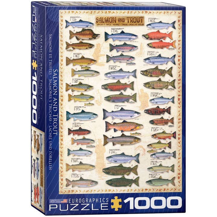 Eurographics Puzzles USA - Wholesale Puzzle - Adult - Salmon & Trout