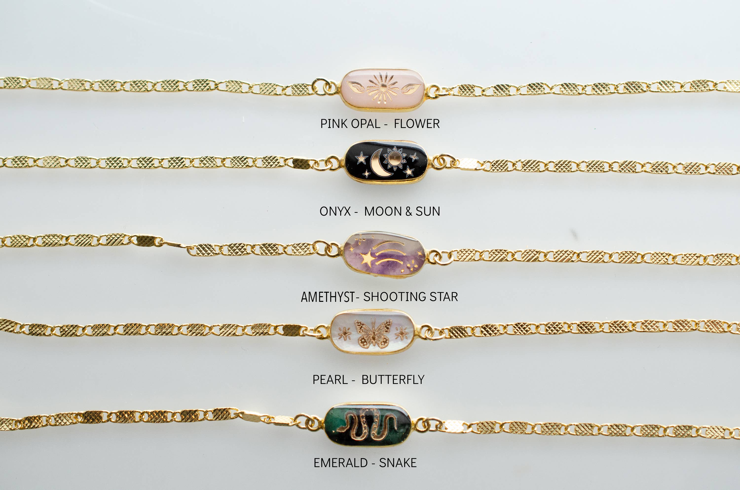 Jill Makes - Wholesale Beaded bracelet - Gemstone Chain Bracelet1