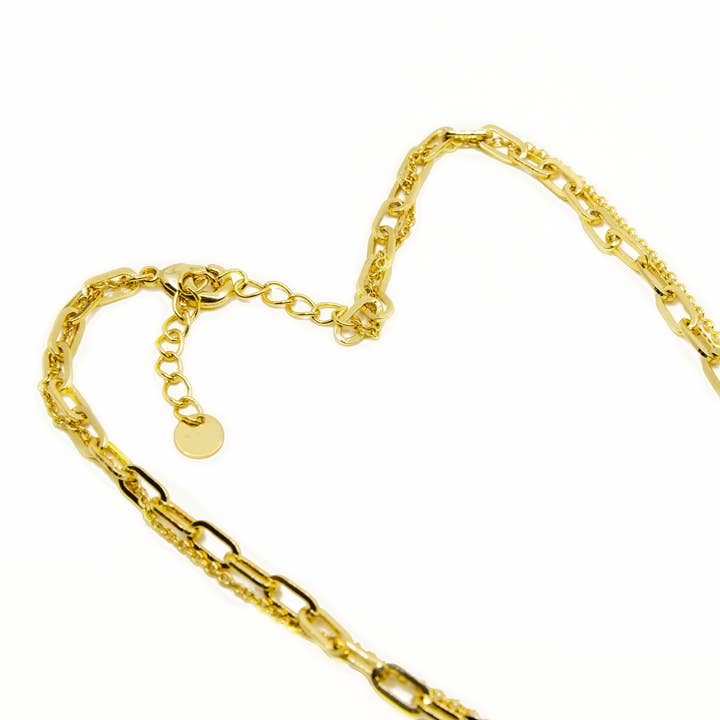 Atticus Poetry – wholesale Pendant/charm necklace – Layered Gold Coin Necklace