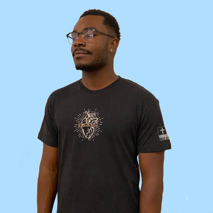 Never Lose Hope Designs - Wholesale Screen Printed T-Shirt - Men's - A New Heart and A New Spirit Christian Graphic Tee1