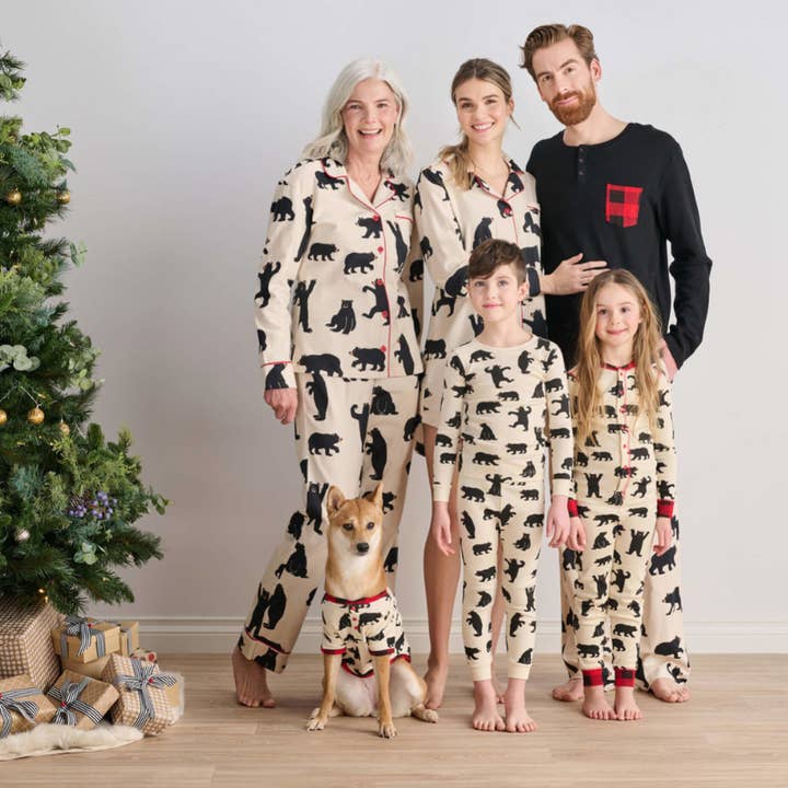 Pajama Village - Wholesale Sleepwear Set - Unisex - Dancing Bear Matching Family Christmas Pajamas