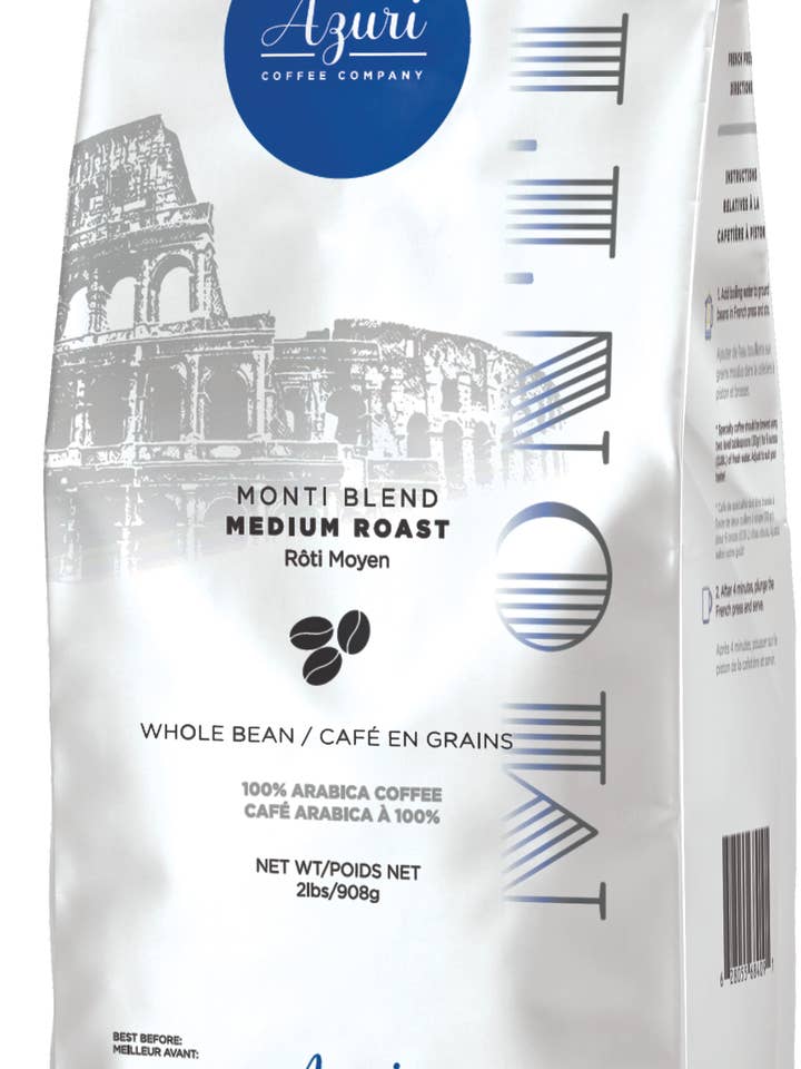Monti Blend hele bonen 1 lb/454gr voor wholesale door Azuri Coffee