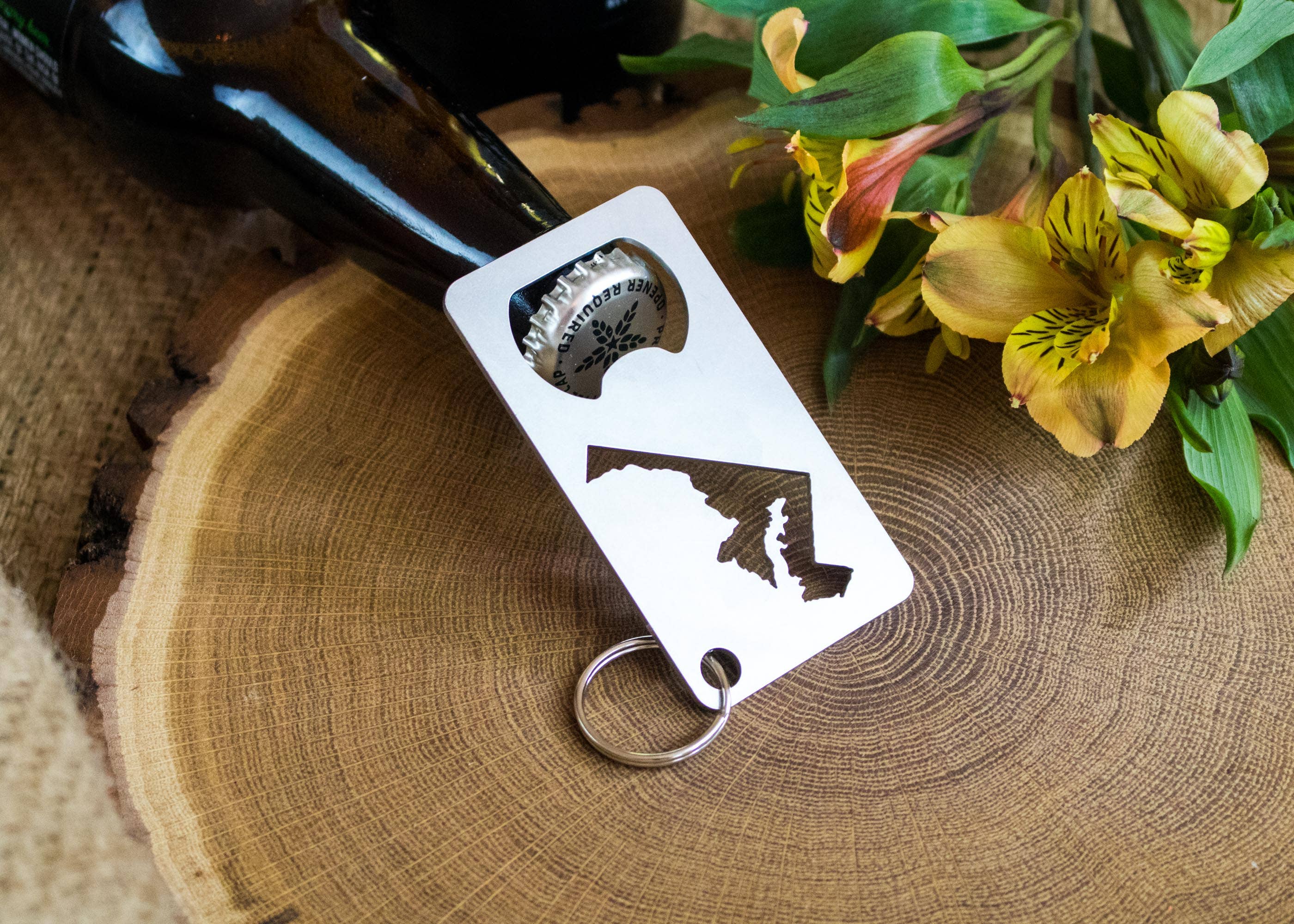 Iron Maid Art - Wholesale Bottle/Wine Opener - Maryland State Stainless Steel Beer Bottle Opener Gift Bar7