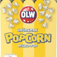 OLW MICROPOP 3P BUTTER 240G for wholesale by SWEDISHCANDY4U