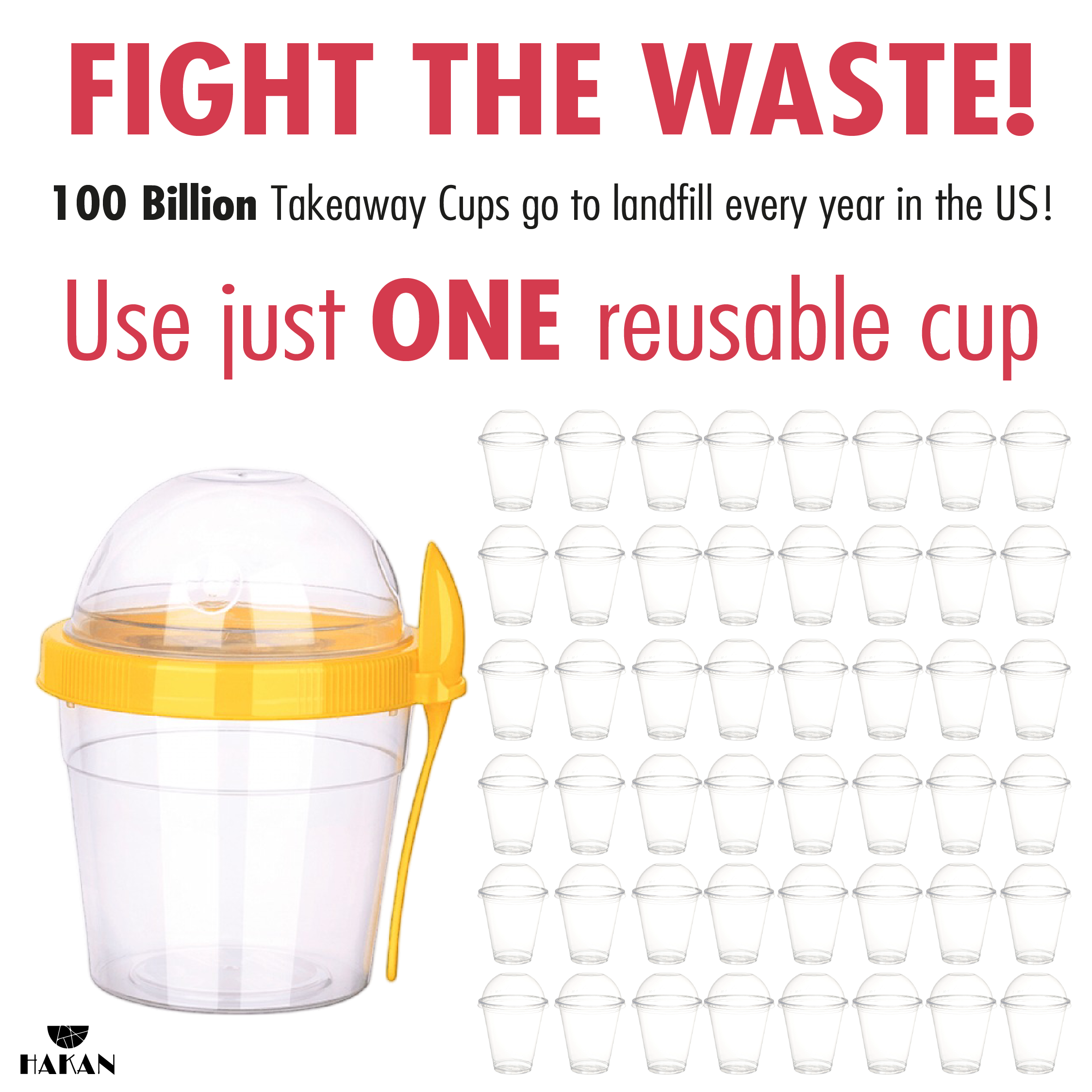 Hakan - Wholesale Voedselopslagcontainer - Hakan herbruikbare yoghurtparfaitbekers 4-pack, 500 ml, 4 kleuren7