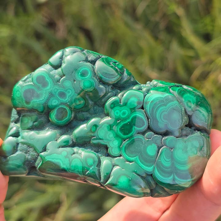 Malachite Freeform ~ Polished Crystals & Minerals ~ Rocks for wholesale by Aquamarine Daydream Wholesale