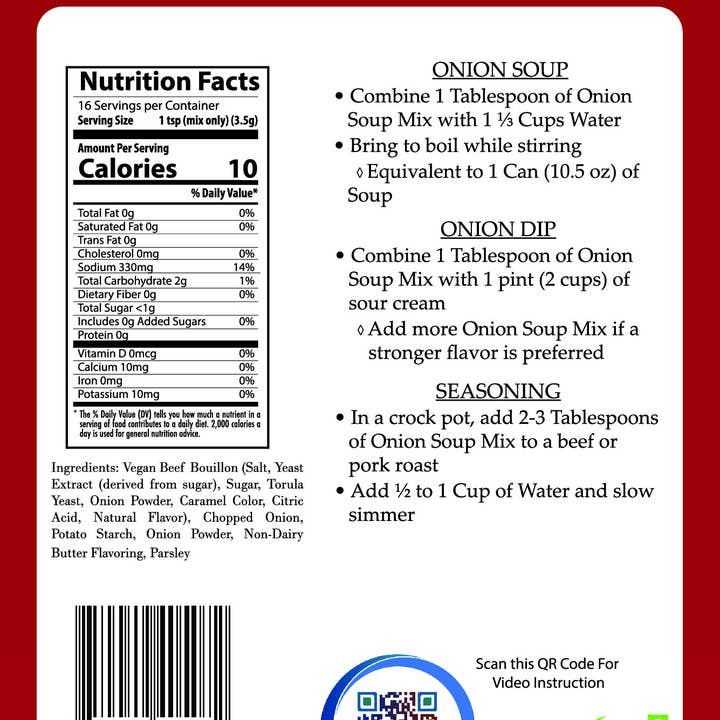 Mom's Place Gluten Free - Wholesale Soup - Gluten-Free Onion Soup Mix3