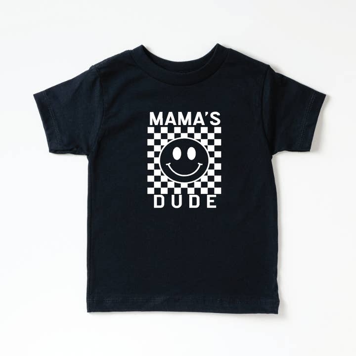 SBG Co. – Großhandel T-Shirt mit Siebdruck – Kinder – Mama's Dude Karierte T-Shirts0