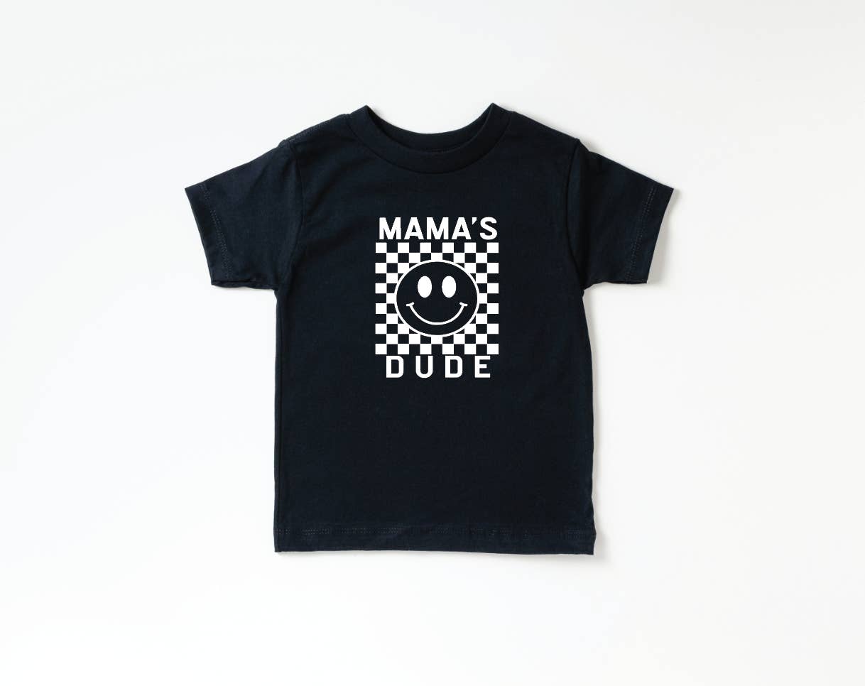 SBG Co. - Wholesale Screen-printed t-shirt – Kids - Mama's Dude Checkered Tees