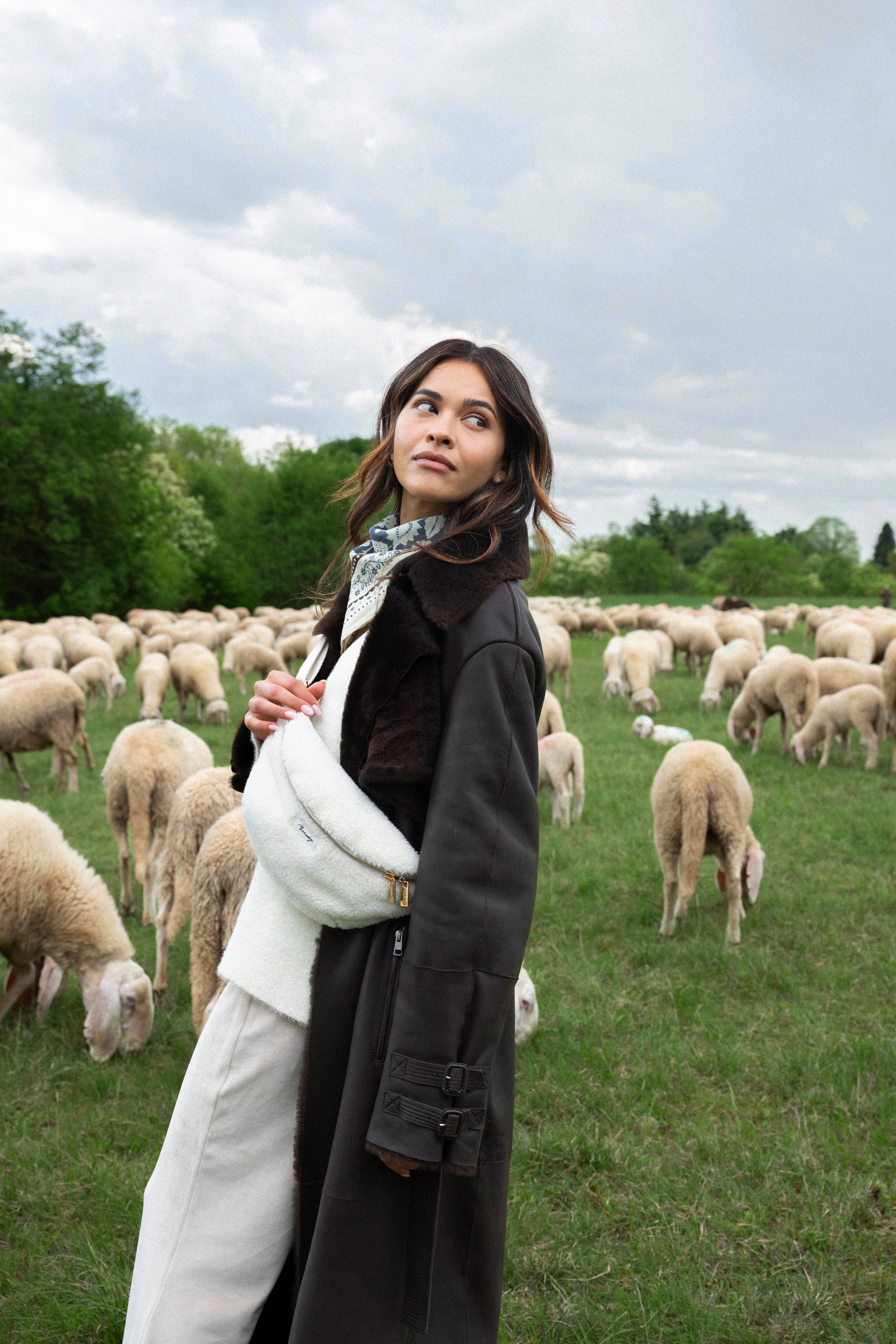 Maradji - Wholesale Scarf - Women's - STORM BLUE COTTON TWILL SCARF INDIENNES1