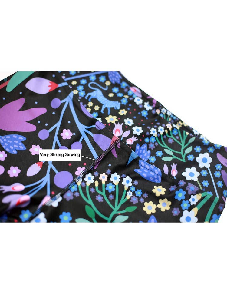 Jessie Zhao New York - Wholesale Athletic/Lounge Leggings - Women's - High Waist Yoga Leggings In Night Garden8