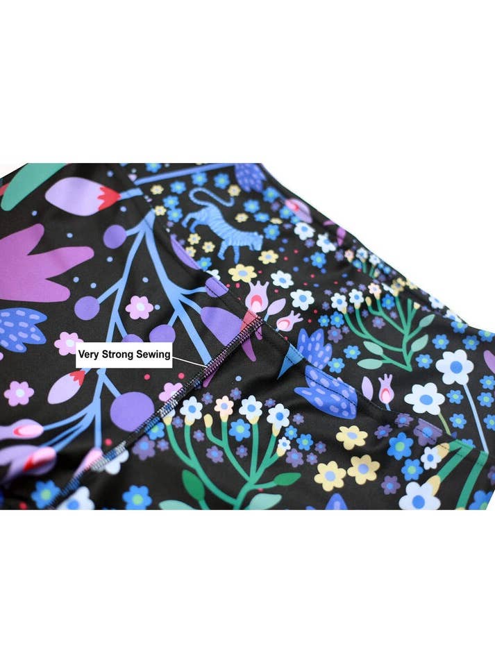 Jessie Zhao New York - Wholesale Athletic/Lounge Leggings - Women's - High Waist Yoga Leggings In Night Garden8