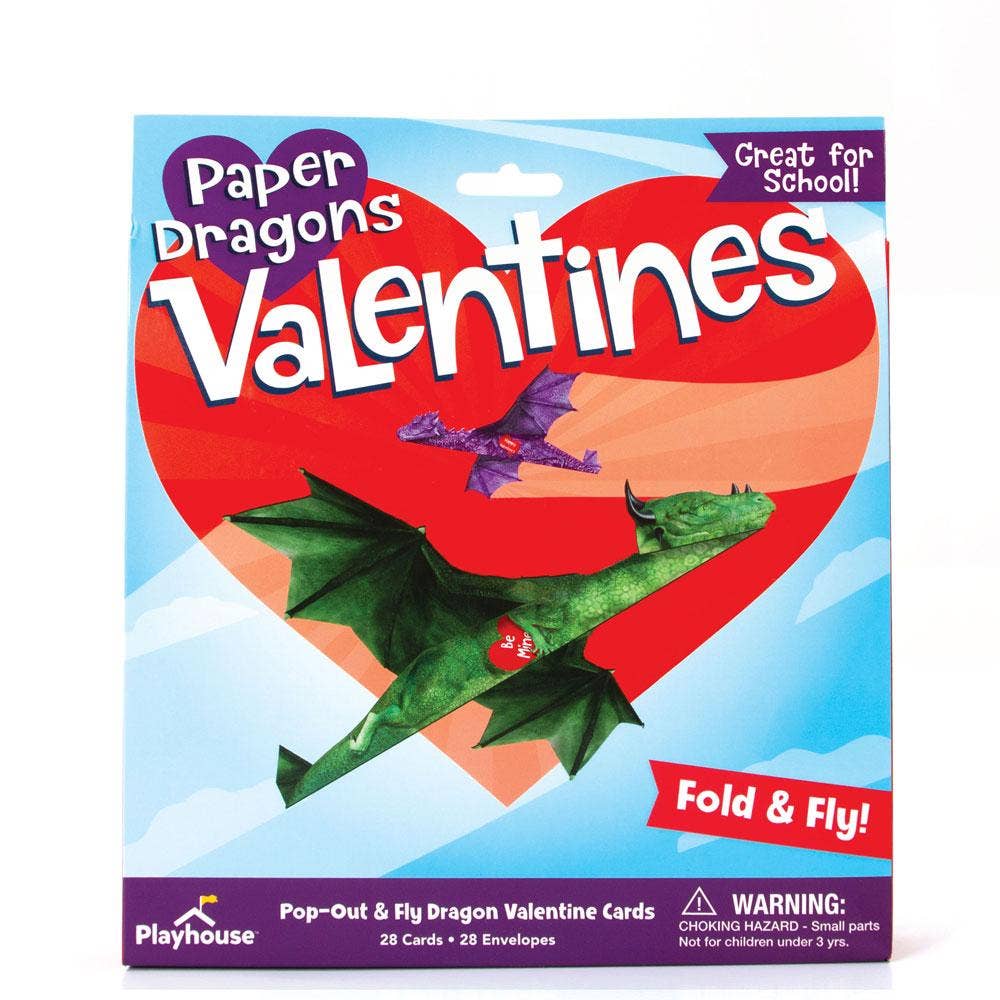 Paper House Productions - Wholesale Valentine's Day Card - Flying Dragons Valentines0